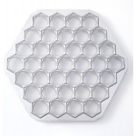 Pelmeni Maker – 37-Hole Aluminum Pelmeni Mold, Russian Ravioli Maker, Dumplings Mold for Homemade Siberian Meat Dumplings, Pierogi, and Pastry Dough Press