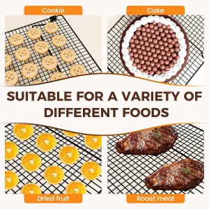 3 Layer Detachable Collapsible Cooling Racks, 17 * 11 Inch Cooling Wire Rack Stackable Drying Rack Cookie Rack Bread Cooling Rack