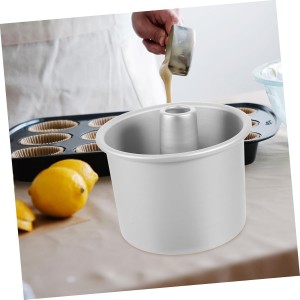 5 Inch Small Angel Food Cake Pan Lid Round Baking Pan Non-stick Surface Mini Cake Tins