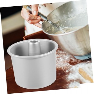 5 Inch Small Angel Food Cake Pan Lid Round Baking Pan Non-stick Surface Mini Cake Tins