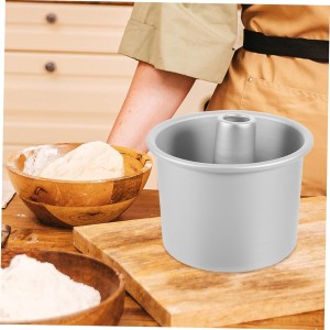 5 Inch Small Angel Food Cake Pan Lid Round Baking Pan Non-stick Surface Mini Cake Tins