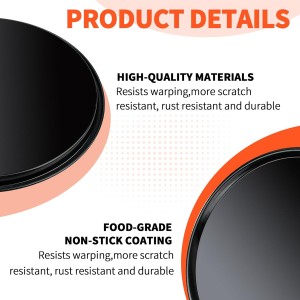 Round Pizza Pan for Oven,13 Inch Pizza Pan Compatible with Breville Smart Oven BOV800PP BOV800XL, Non-Stick Round Baking Pan Replacement for Breville Smart Oven Air Fryer Pro Accessories, Black