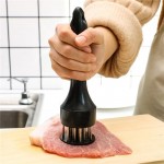 Meat Tenderizer Tool, 21 Stainless Steel Needle Blades, Compact Cooking Utensil