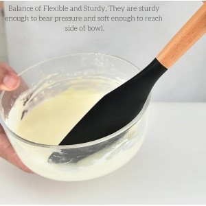 Large Wooden Handle Spatula Set, 12