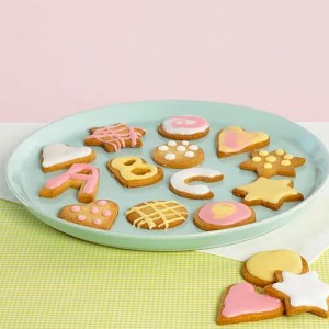 Alphabet Cookie Cutter Tool Set, 26 Pcs 1 Inch Stainless Steel Cookie Cutter Set Fondant Biscuit Fruit Dough Mold Tools for Halloween, Christmas,Birthday Party Decorations (Small-Letter)