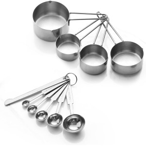 10-Piece Stainless Steel Measuring Cups ...