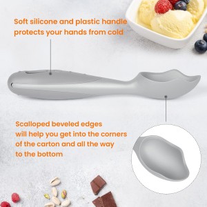 Professional Ice Cream Scoop #2731, Ice Cream Scooper Made of Aluminum with Nonstick Design Easy Release Gelato, Sorbet, Melon, Frozen Yogurt - Dishwasher Safe, Size - 7.5