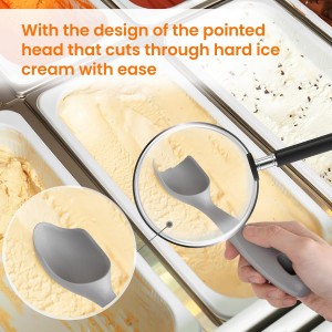 Professional Ice Cream Scoop #2731, Ice Cream Scooper Made of Aluminum with Nonstick Design Easy Release Gelato, Sorbet, Melon, Frozen Yogurt - Dishwasher Safe, Size - 7.5
