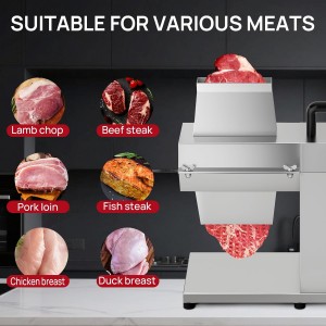 Commercial Meat Tenderizer,450W Electric Meat Tenderizer Machine – Heavy Duty Stainless Steel Kitchen Tool with 54 Blades for Beef, Pork, Chicken, Fish – Output, Reverse Function