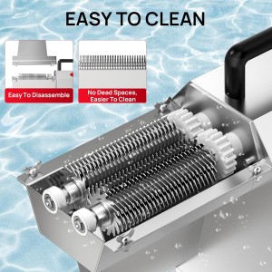 Commercial Meat Tenderizer,450W Electric Meat Tenderizer Machine – Heavy Duty Stainless Steel Kitchen Tool with 54 Blades for Beef, Pork, Chicken, Fish – Output, Reverse Function