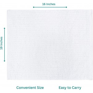 Looperry White Terry Cloth Rags (16 Pack) 16