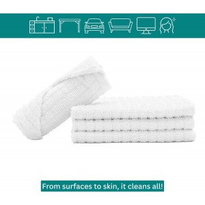 Looperry White Terry Cloth Rags (16 Pack) 16