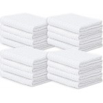 Looperry White Terry Cloth Rags (16 Pack) 16