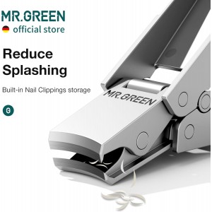 MR.GREEN Innovative Folding Nail Clippers Collapsible Nail Cutters Stainless Steel Nail Scissors Portable Travel Manicure Tools