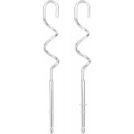 990143000 2-Pack Stainless Steel Mixer Dough Hooks for Hamilton Beach Hand Mixer, Dough Hook Replacement Attachments Compatible with 62630R, 62632R, 62633R, 62580
