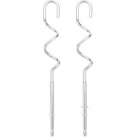 990143000 2-Pack Stainless Steel Mixer Dough Hooks for Hamilton Beach Hand Mixer, Dough Hook Replacement Attachments Compatible with 62630R, 62632R, 62633R, 62580