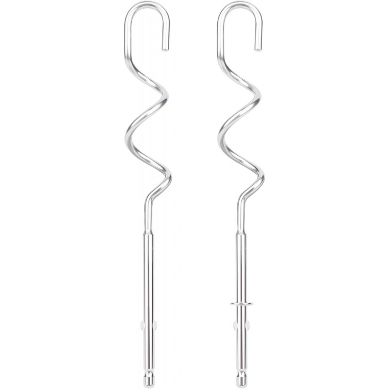 990143000 2-Pack Stainless Steel Mixer Dough Hooks for Hamilton Beach Hand Mixer, Dough Hook Replacement Attachments Compatible with 62630R, 62632R, 62633R, 62580