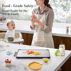 2 Pack Stainless Steel Cutting Board Set, Large Cutting Boards for Kitchen, Double Sided Meat Chopping Board with Handle, Non Toxic Wheat Straw PP/Dishwasher Safe/Food-Grade (16×11 In)