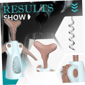 LIFKOME Cork Screw Wine Opener Wine Bottle Wing Opener Stainless Steel Corkscrew Easy to Clean Design