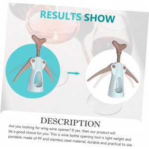 LIFKOME Cork Screw Wine Opener Wine Bottle Wing Opener Stainless Steel Corkscrew Easy to Clean Design
