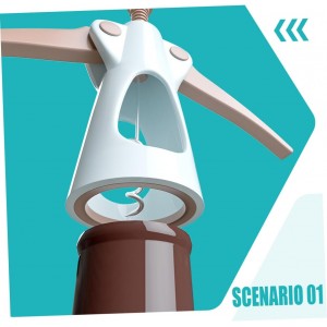 Press Extract Wine Opener Bottle Opener for Seniors Stainless Wing Corkscrew Easy to Use