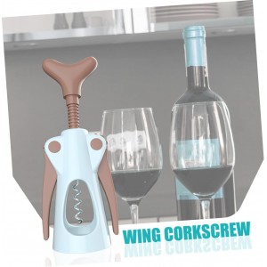 Press Extract Wine Opener Bottle Opener for Seniors Stainless Wing Corkscrew Easy to Use