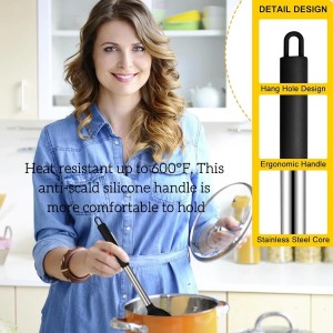 Silicone Slotted Cooking Spoon Set (13.2