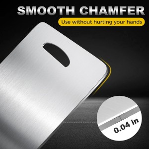 URMONA 3 PCS 304 Stainless Steel Cutting Board For Kitchen, Non-Staining&Odor-Free, Burr-Free Edges, Dishwasher Safe, Non Toxic Cutting Board（S+M+L）