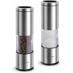 Salt and Pepper Grinder Set with Adjusta...