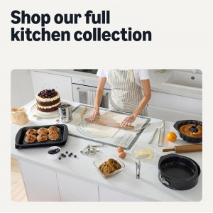 Amazon Basics Zester and Grater Tool, Soft Grip Handle, Dishwasher-Safe, Linen Gray