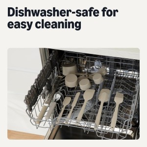 Amazon Basics Ice Cream Scoop, Soft Grip Handle, Dishwasher-Safe, Linen Gray