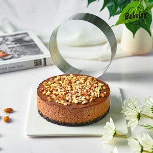 6 inch Stainless Steel Cake Mold, Dishwasher Safe Cake Ring Mold for Baking, Design for Valentine's Day Decorations & Home Baking