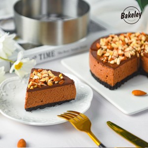 6 inch Stainless Steel Cake Mold, Dishwasher Safe Cake Ring Mold for Baking, Design for Valentine's Day Decorations & Home Baking