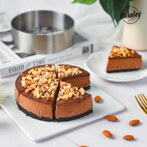 6 inch Stainless Steel Cake Mold, Dishwasher Safe Cake Ring Mold for Baking, Design for Valentine's Day Decorations & Home Baking