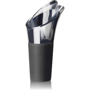 Innovine Drip Stop Pour Spout, Reusable Wine Pourer, Durable Construction with Rubber Base, Perfect for White and Red Wines, Home Bar Accessories, Kitchen Essentials, Barware, Set of 2