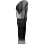 Innovine Aerating Pour Spout, Compact Wine Aerator with Air-Blending Helix and Drip-Free Rubber Stopper, Home Bar Accessories, Kitchen Essentials, 3.75-Inch, Set of 1