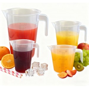 Multi-Purpose Measuring Cup Set - 1/2 Cup BPA-Free Unbreakable Plastic - Stackable Dishwasher Safe - Liquid/Solid Measurement - Kitchen Essential