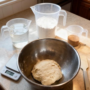 Multi-Purpose Measuring Cup Set - 1/2 Cup BPA-Free Unbreakable Plastic - Stackable Dishwasher Safe - Liquid/Solid Measurement - Kitchen Essential