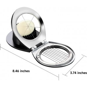 Egg Slicer for Hard Boiled Eggs,Egg Cutter,Strawberry Slicer,Heavy Duty Aluminium Tomato Slicer,Stainless Steel Wire Multipurpose, Dicer for Soft Fruit Mushroom,Suitable for Home, Picnics