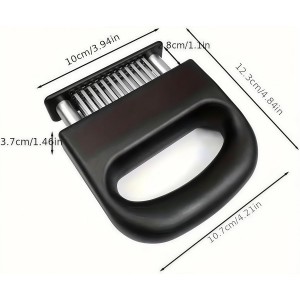 Meat Tenderizer with 48 Stainless Steel Ultra Sharp Needle Blades Heavy Duty Cooking machine, Detachable Kitchen Cooking Tool, perfect for, pork chops, chicken, and barbecue, a steak tenderizing tool‌