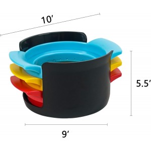 3-in-1 Egg Slicer for Hard Boiled Eggs, Stainless Steel Wire Egg Cutter/Dicer with Plastics Non-Slip Base, Multi-Purpose Kitchen Tool for Soft Fruits, Strawberries, Mushrooms, Easy to Clean