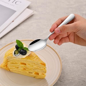 4.7 Inch Tea & Coffee Spoons,Set Of 8 Stainless Steel Espresso Spoons,Dishwasher Safe Small Spoon For Dessert Cake,Durable Metal Mini Spoon