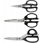 Shun 3-Piece Shear Set, Includes Multi Purpose, Kitchen and Herb Shears, Heavy Duty Cooking Scissors, Durable 420J2 Stainless Steel, Kitchen Shears Set for Professional and Home Chefs