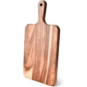 Acacia Wood Cutting Board with Handle - ...