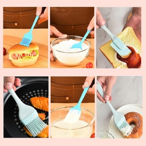 3 Pack Egg Whisk and Cooking Brush Scraper Set, Stainless Steel Wire Whisks for kitchen Cooking Blending Whisking