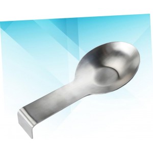 1pc Stainless Steel Spoon Rest Holder and Rustproof Utensil Rack for Home and Restaurant Use Easy to Clean Kitchen Accessory for Spatulas and Spoons