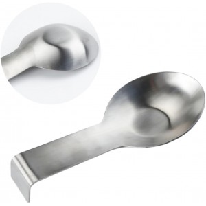 1pc Stainless Steel Spoon Rest Holder and Rustproof Utensil Rack for Home and Restaurant Use Easy to Clean Kitchen Accessory for Spatulas and Spoons
