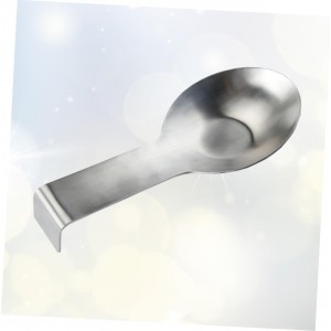 1pc Stainless Steel Spoon Rest Holder and Rustproof Utensil Rack for Home and Restaurant Use Easy to Clean Kitchen Accessory for Spatulas and Spoons