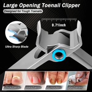 Toenail Clippers for Thick Toenails, Trimlyx Heavy Duty Toe Nail Clippers for Thick Nails for Seniors, Ingrown Nail Clippers for Men, Large Slanted Nail Clippers for Seniors Thick Nails 5Pcs