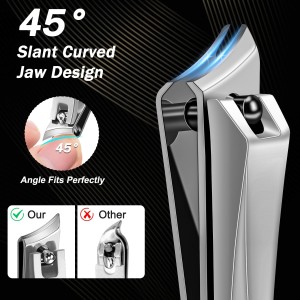 Toenail Clippers for Thick Toenails, Trimlyx Heavy Duty Toe Nail Clippers for Thick Nails for Seniors, Ingrown Nail Clippers for Men, Large Slanted Nail Clippers for Seniors Thick Nails 5Pcs